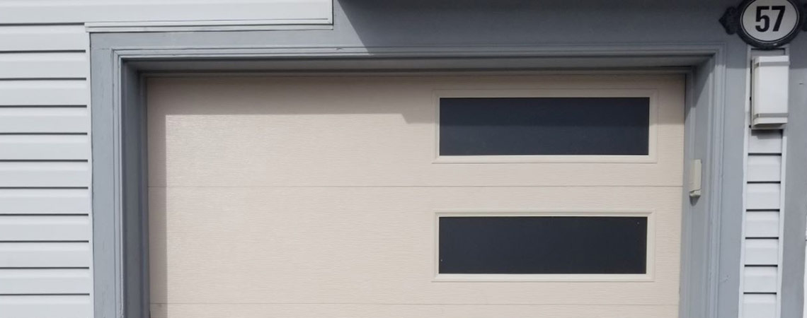 newly replaced garage door in Toronto - garage door repair service new garage door image